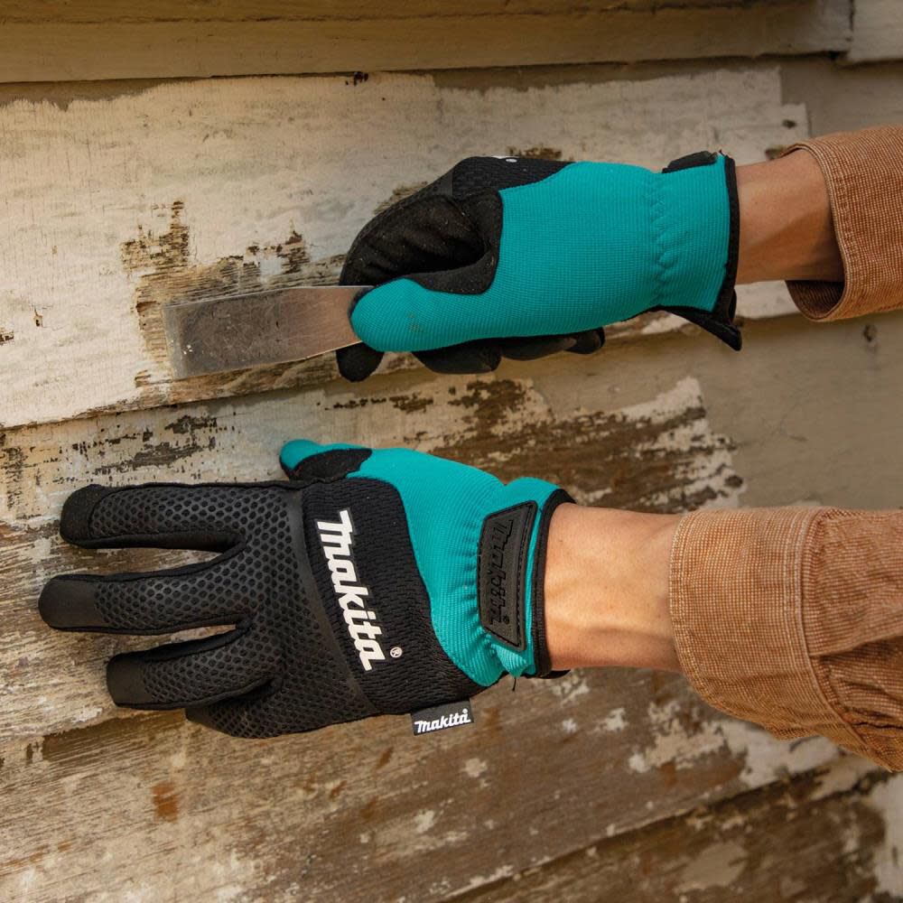 Makita Utility Work Gloves Open Cuff Flexible Protection
