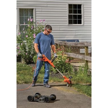BLACK+ DECKER COMPACT Trimmer Mounted MOWER 3-IN-1 12' Cut First Time  Using & Review 