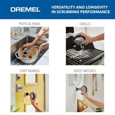 Dremel Versa Power Cleaning Tool Kit for Tile, Pans, Stoves, Tubs, Sinks,  Auto, Bathrooms, & Grills 