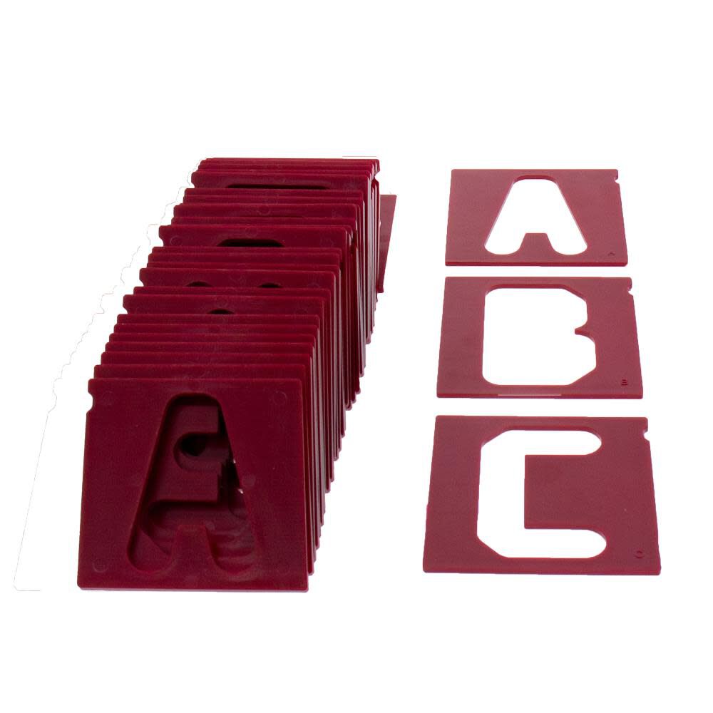Milescraft Vertical Letters 2.5in 34pc - 2206