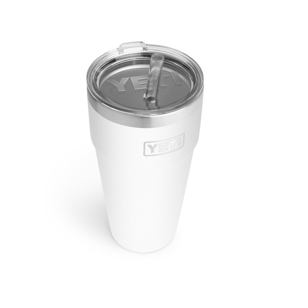 Yeti - 26 oz Rambler Stackable Cup with Straw Lid Charcoal