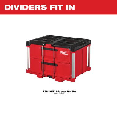 Milwaukee Drawer Dividers for PACKOUT 2-Drawer Tool Box