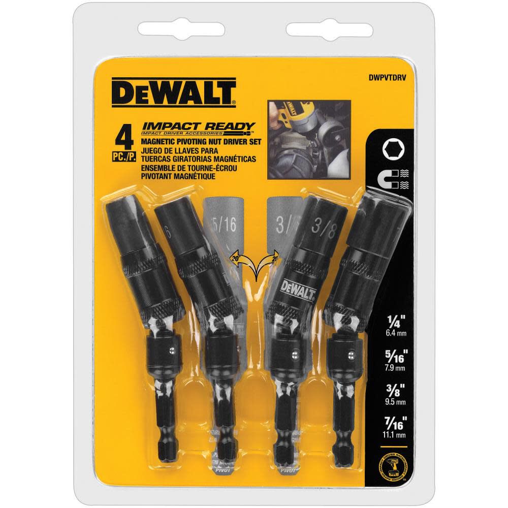 Magnetic Nut Driver Bit Set for Impact Driver