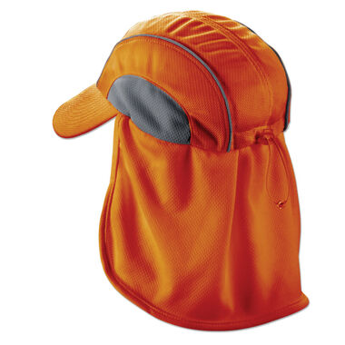 Ergodyne Orange High Performance Hat with Neck Shade 12521 - Acme Tools