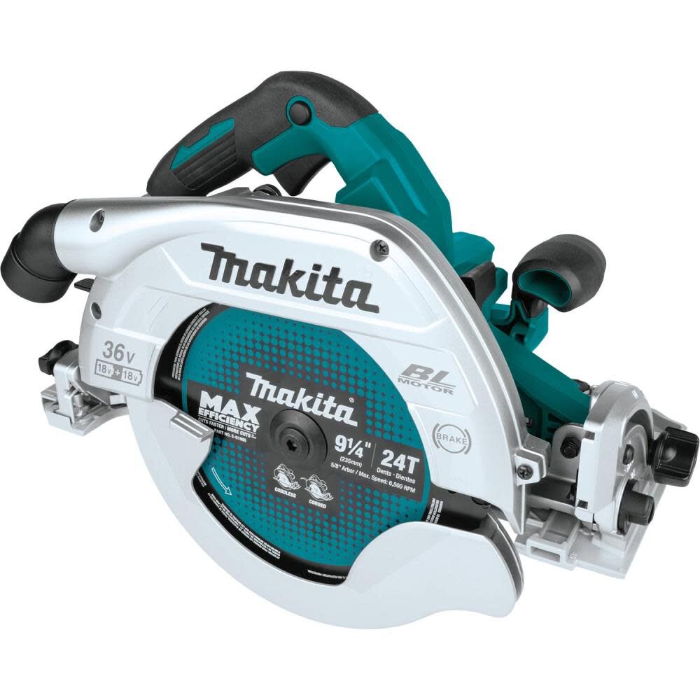 Makita 18V X2 36V 9 1/4 Circular Saw with Guide Rail Compatible Base Bare Tool XSH10Z from Makita - Acme Tools