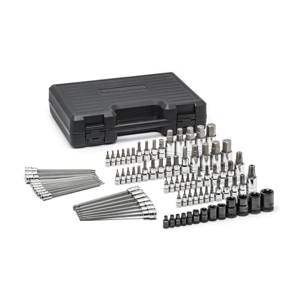 GEARWRENCH Master SAE/Metric and TORX Bit Socket Set 84 pc 1/4 3/8  1/2  In. Drive 80742 from GEARWRENCH Acme Tools