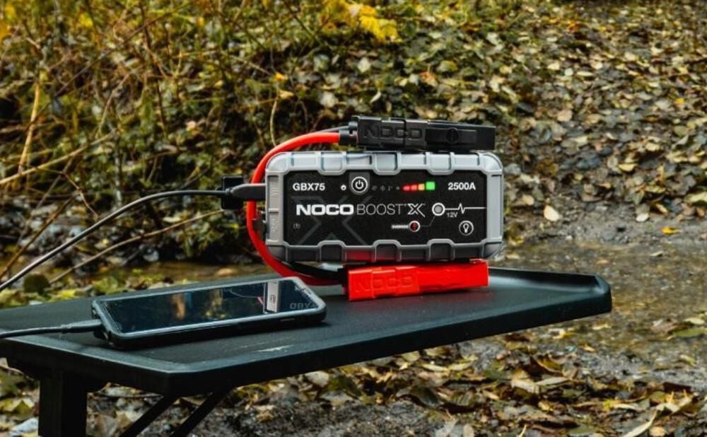 NOCO Boost X GBX75 UltraSafe 2500-amp lithium jump starter at Crutchfield