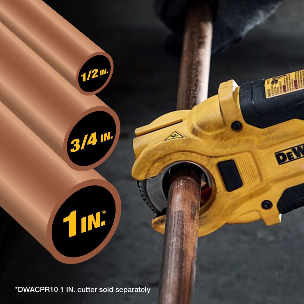 DEWALT IMPACT CONNECT Copper Pipe Cutter Attachment DWACPRIR