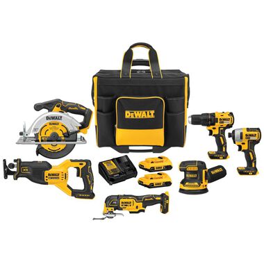 DEWALT 20V MAX 6 Tool Combo with Large Site Ready Bag DCKSS676D2 from DEWALT - Acme Tools