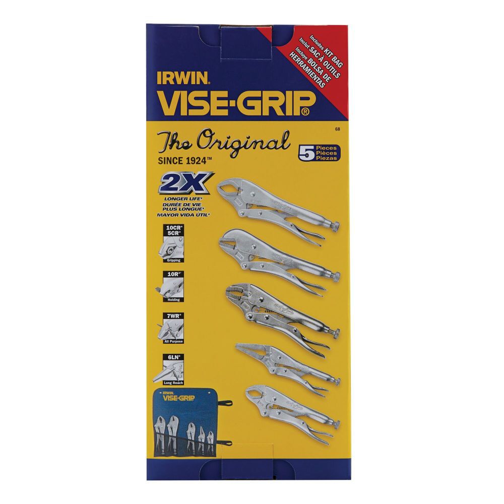 Irwin Vise-Grip Original Locking Pliers Set 5pc 68 from Irwin - Acme Tools