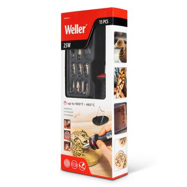 Weller WLIWBK2512A 25W Wood Burning Kit, 15-Pc