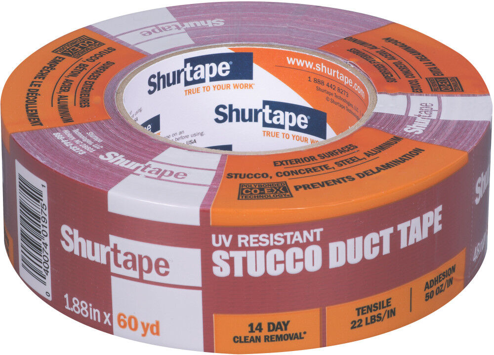 Stucco Tape, Stucco Duct Tape, 60-Day Stucco Tape