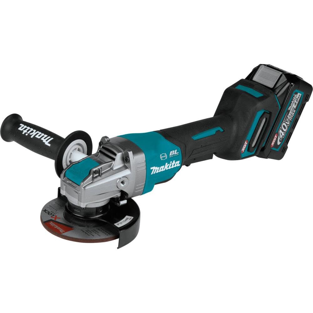 Makita 40V max XGT 5in X-LOCK Paddle Switch Angle Grinder Kit with 