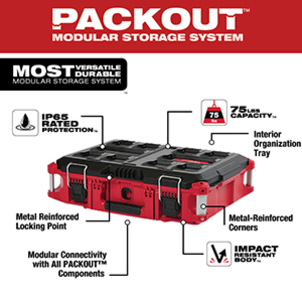Pack 3 outils 18V (3x5,0 Ah) avec packout - MILWAUKEE M18_CBO002-503T