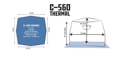 Clam C560 Thermal Hub - Marine General - Clam Shelters & Accessories