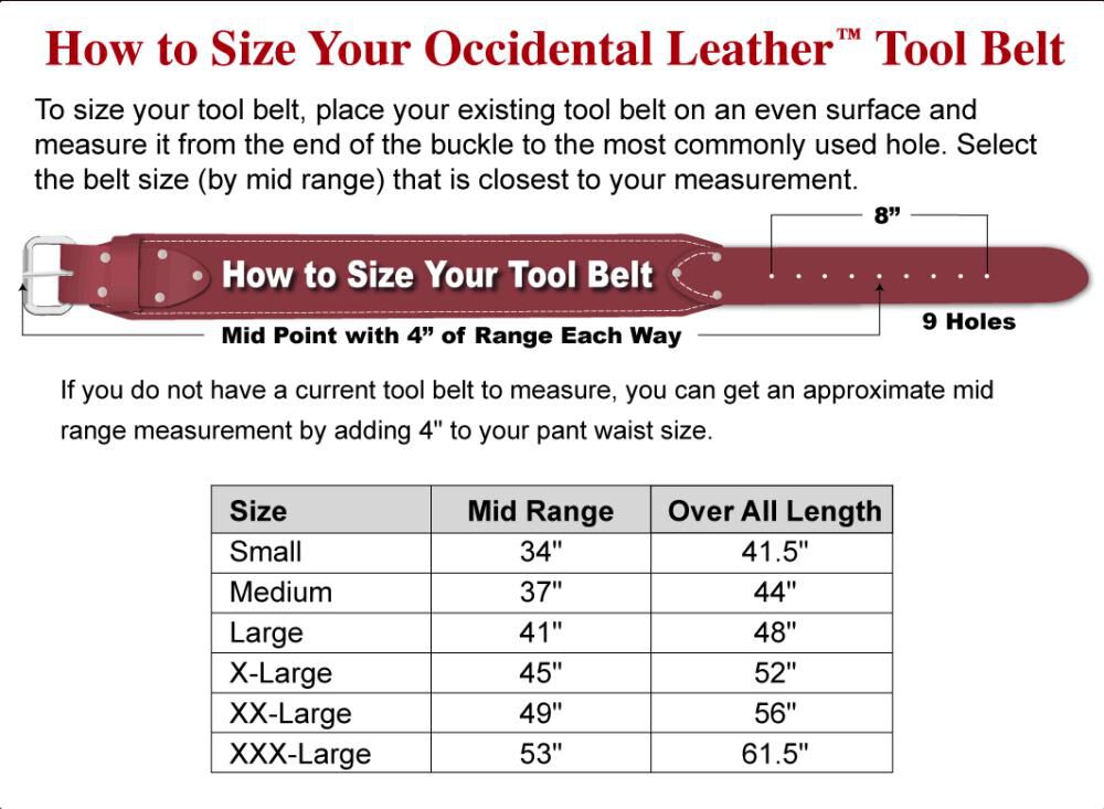Occidental Leather Adjust-to-Fit OxyLight Framer Left Handed 9515LH from Occidental  Leather Acme Tools