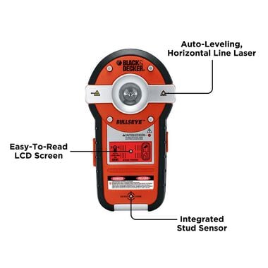 Black & Decker Laser Level & Stud Finder BDL190S 
