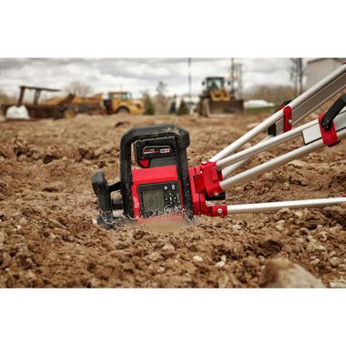 Milwaukee M18 Red Exterior Rotary Laser Level Kit with Receiver