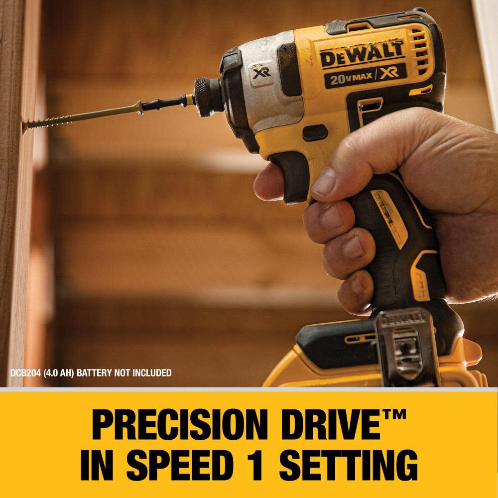 DEWALT 20 V MAX XR Brushless 1 4 In. 3 Speed Impact Driver