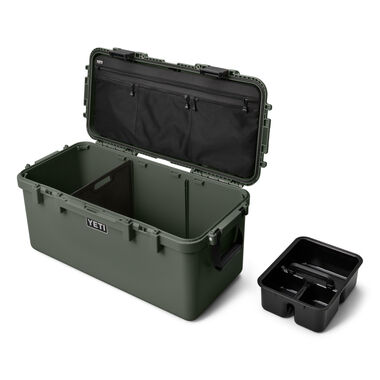 My new charcoal Yeti GoBox 30 loaded up with hunting, fly fishing and even  camp gear. It's amazing how much stuff fits in it. I still want a tan one  too though…