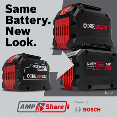 BOSCH GXS18V-18N27 18V Starter Kit with (2) CORE18V® 12 Ah High Power  Batteries and (1) GAL18V-160C 18V Lithium-Ion Battery Turbo Charger