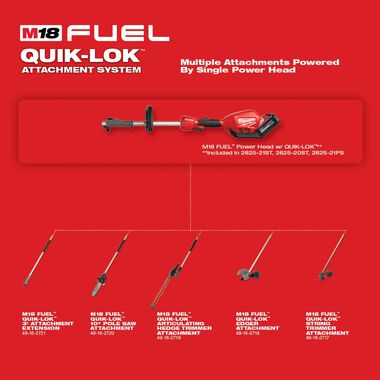 Milwaukee M18 FUEL QUIK LOK Brush Cutter Attachment 49-16-2738
