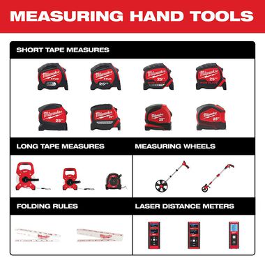 MILWAUKEE 48-22-0225 Tape Measure,SAE,Bl