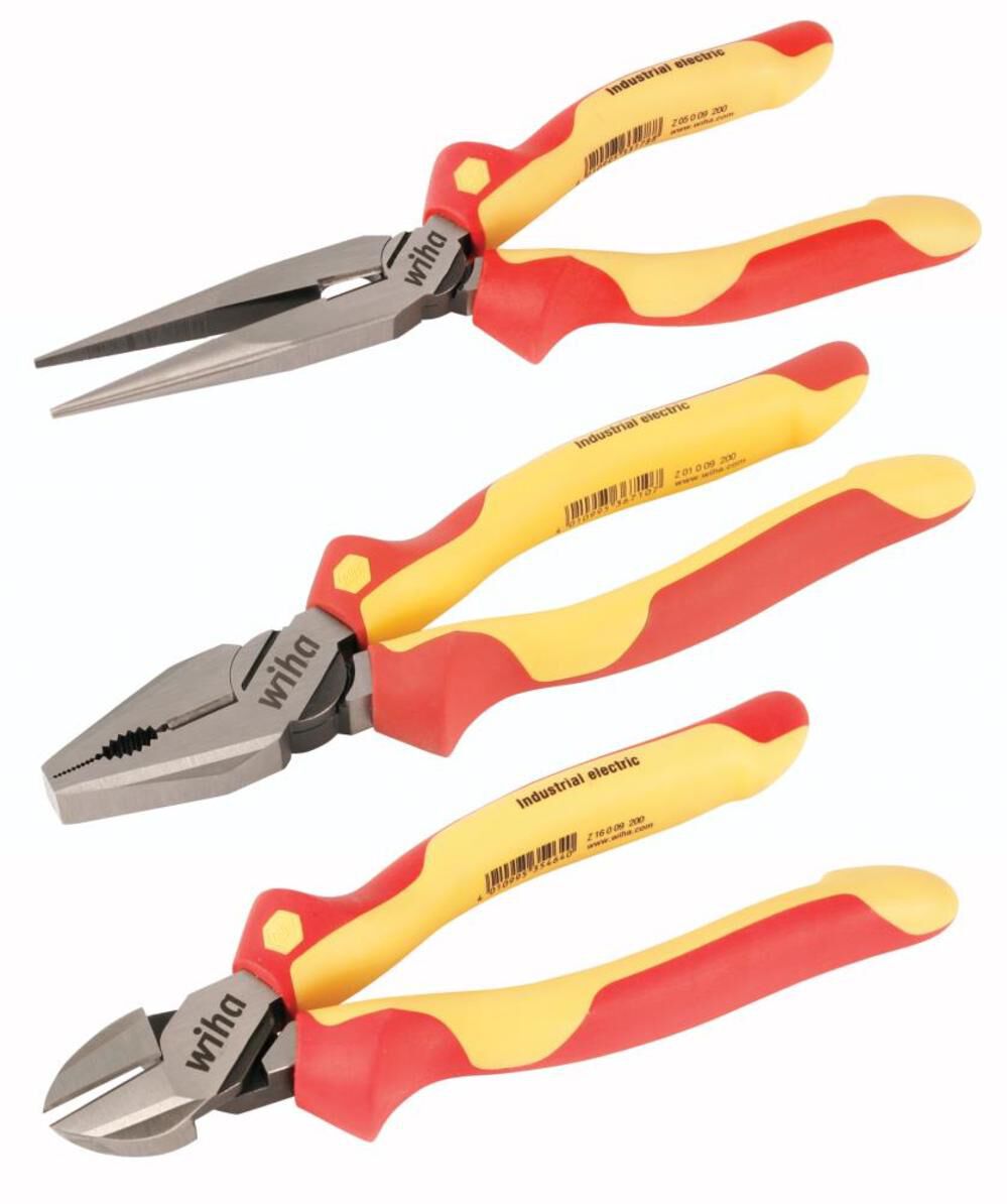 Wiha Insulated Industrial Pliers and Cutters Set Piece 32981 from Wiha  Acme Tools