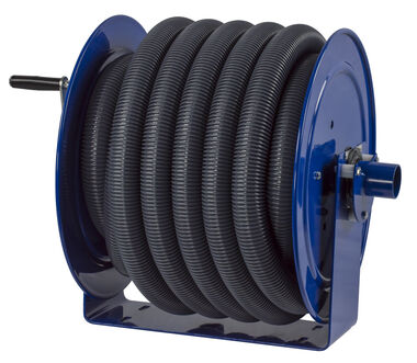 Coxreels Hose Reel Vacuum Only Direct Crank Rewind 1 1/2in 2in ID 35' Hose  Capacity