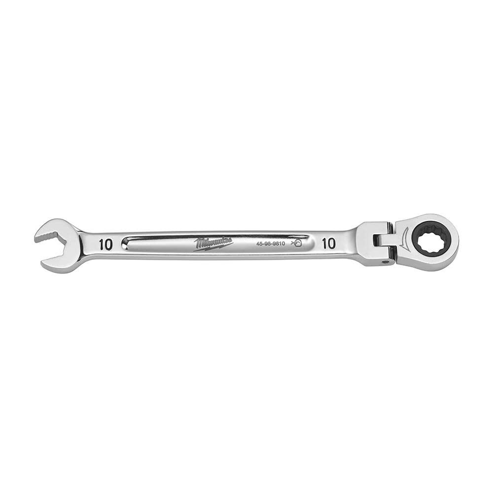 Milwaukee Combination Wrench Flex Head Ratcheting 10mm 45-96-9610 - Acme  Tools