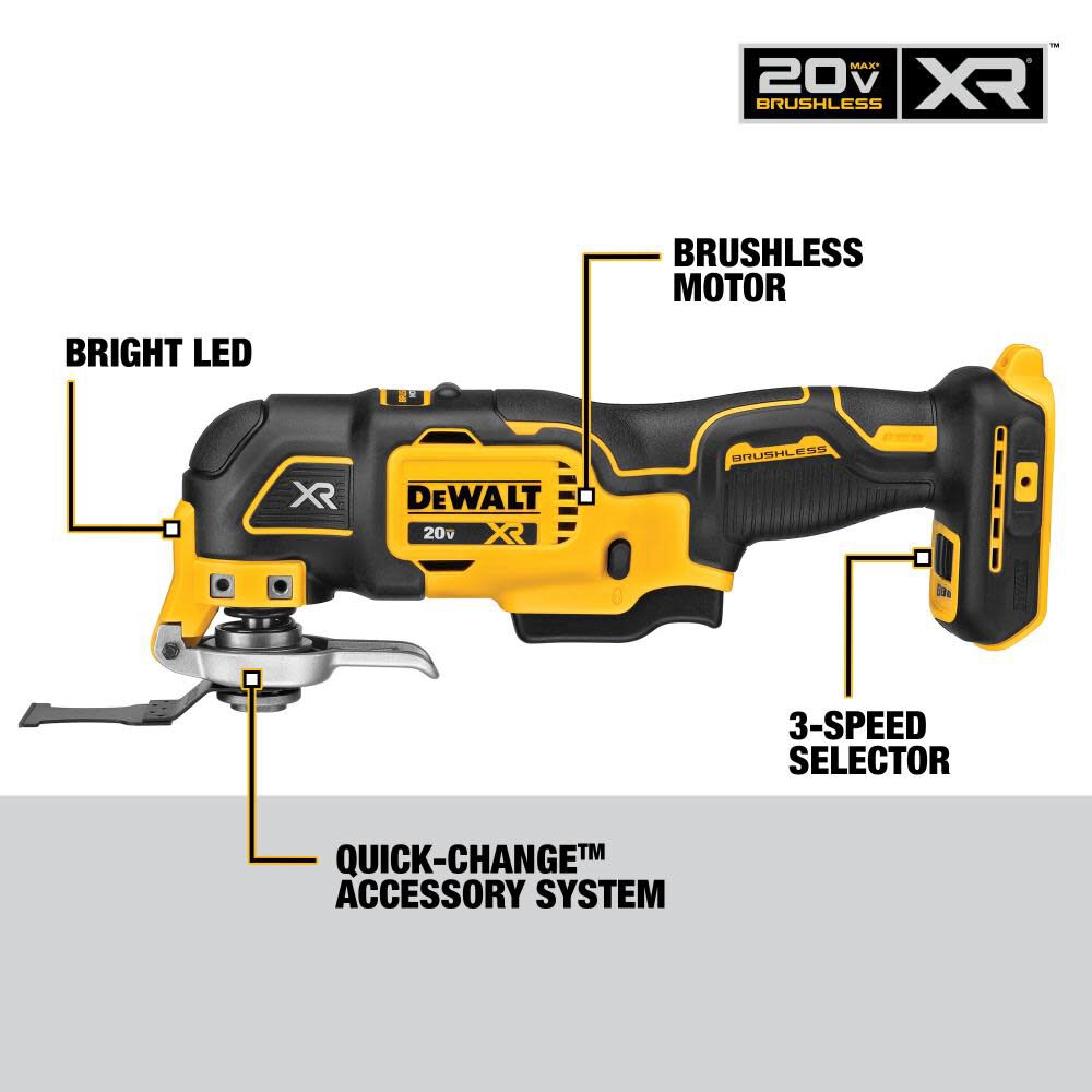 DEWALT 20V MAX Brushless 5-Tool Kit with Soft Storage DCKSS521D2 from DEWALT  Acme Tools