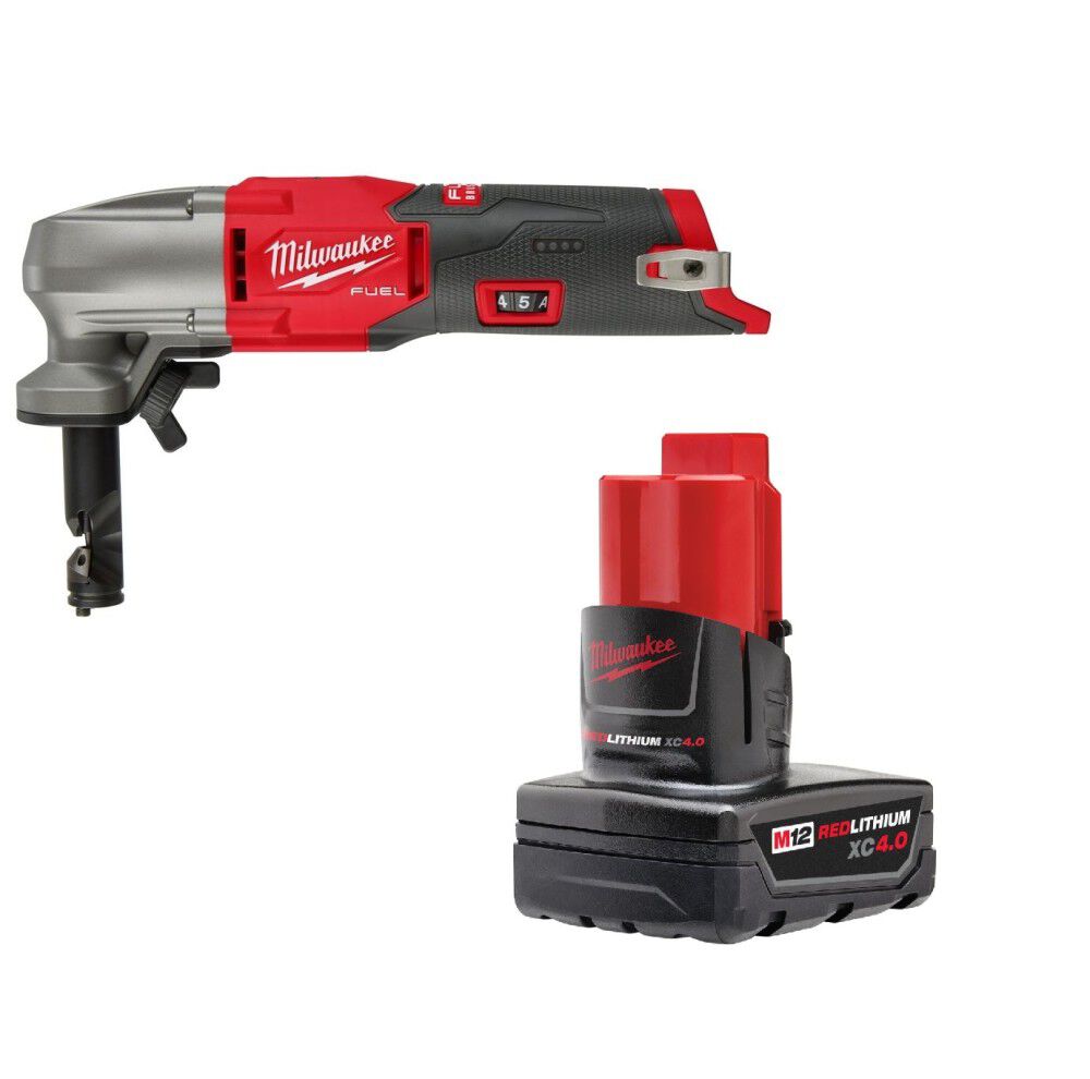 Milwaukee M12 FUEL Nibbler 16 Gauge with Battery Bundle 2476-20-48-11-2440  from Milwaukee Acme Tools