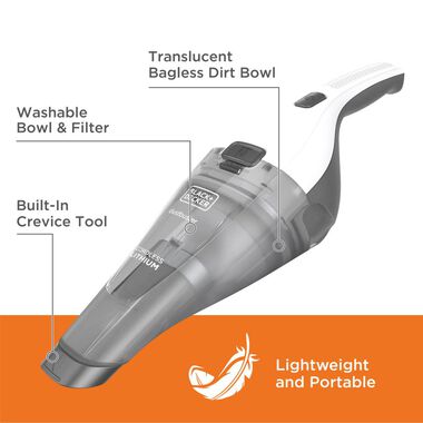 BLACK+DECKER Dust Buster Compact Lithium Hand Vacuum, HNV220BCZ00 