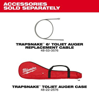 Milwaukee M12 TRAPSNAKE 6' Toilet Auger Kit 3576-21 from Milwaukee - Acme  Tools