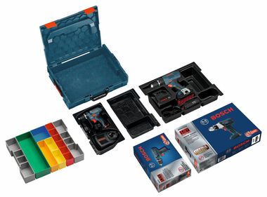 BOSCH L-BOXX-2 6 In. x 14 In. x 17.5 In. Stackable Tool Storage Case,Blue