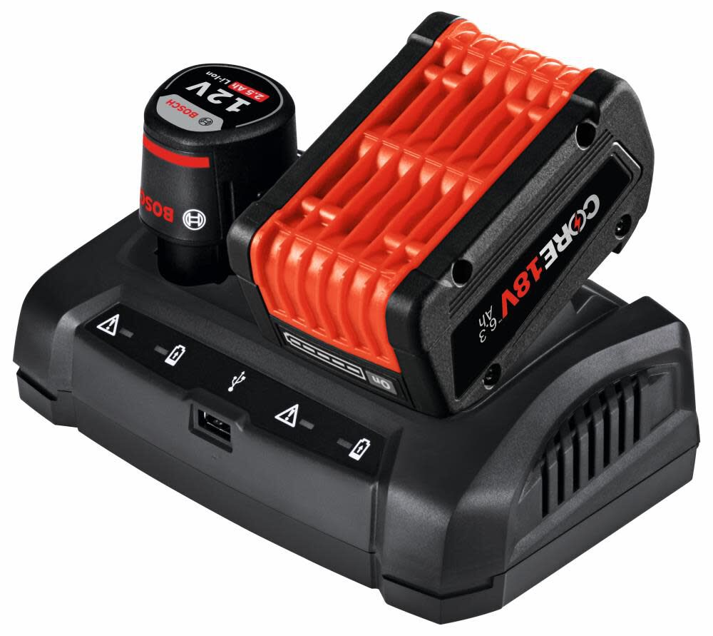 Bosch Dual-Bay Battery Charger GAX1218V-30 from - Acme Tools