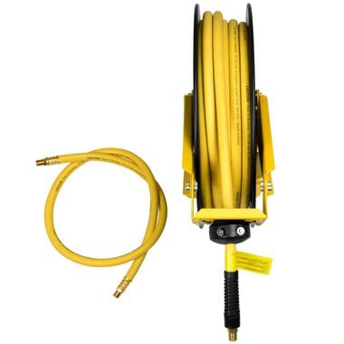 DEWALT DXCM024-0348 3/8 x 50' Manual Hose Reel with Rubber Hose , Yellow :  : Tools & Home Improvement