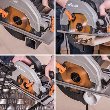 Evolution Power Tools RAGE4 7-1/4-Inch TCT Multipurpose Cutting Chop Saw -  Circular Saw Blades 