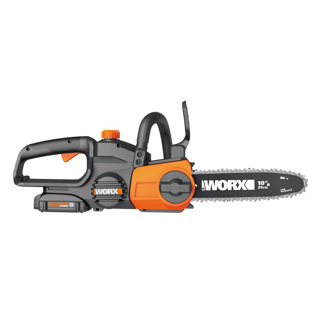 Worx Wg322 20v Power Share 10 Cordless Chainsaw With Auto-tension : Target