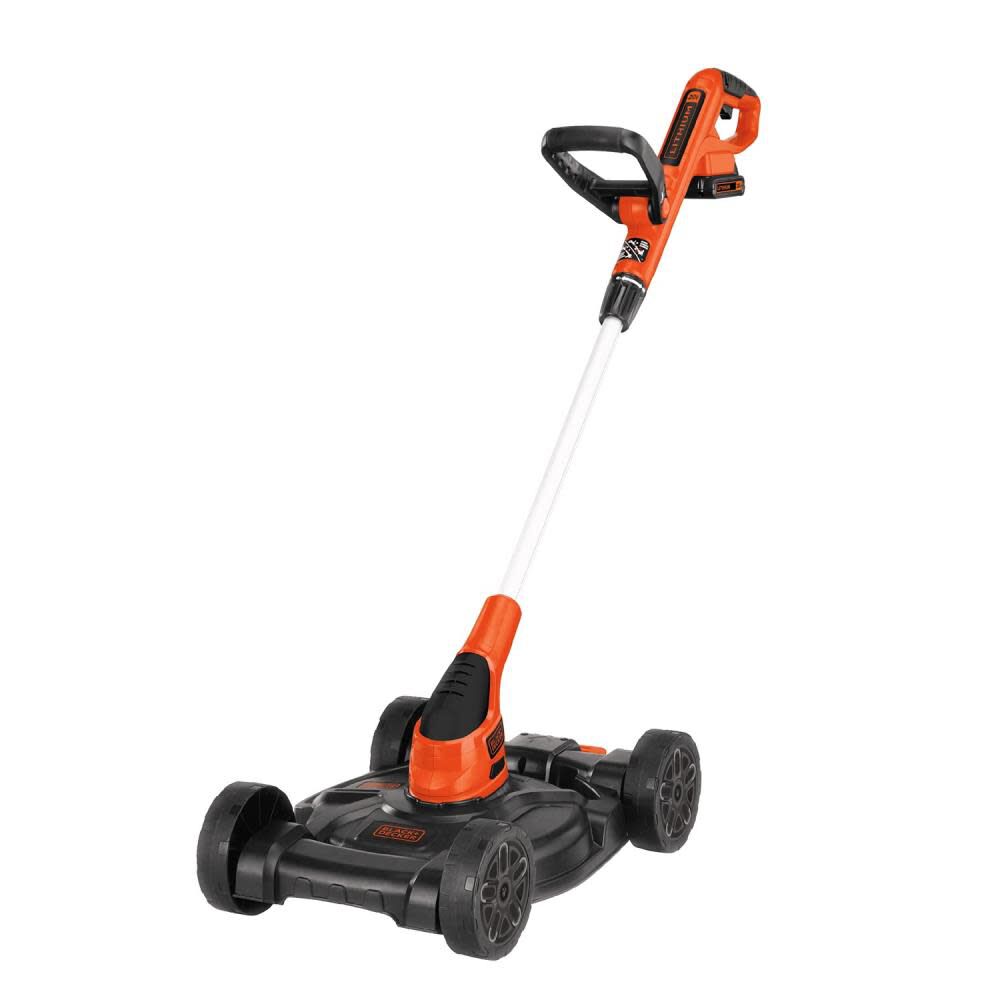 Two Black & Decker lithium 20 volt batteries, charger, weed eater