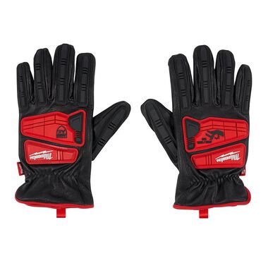 Buy Milwaukee Impact Cut Level 3 Goatskin Leather Work Gloves M, Red & Brown