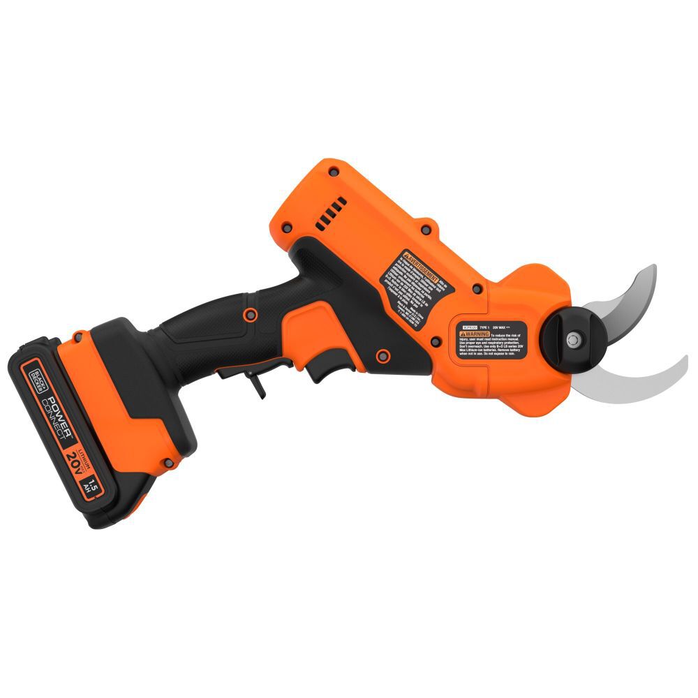 BLACK+DECKER BCPR320C1 20-Volt Cordless Electric Pruner with 1.5Ah Battery  and Charger