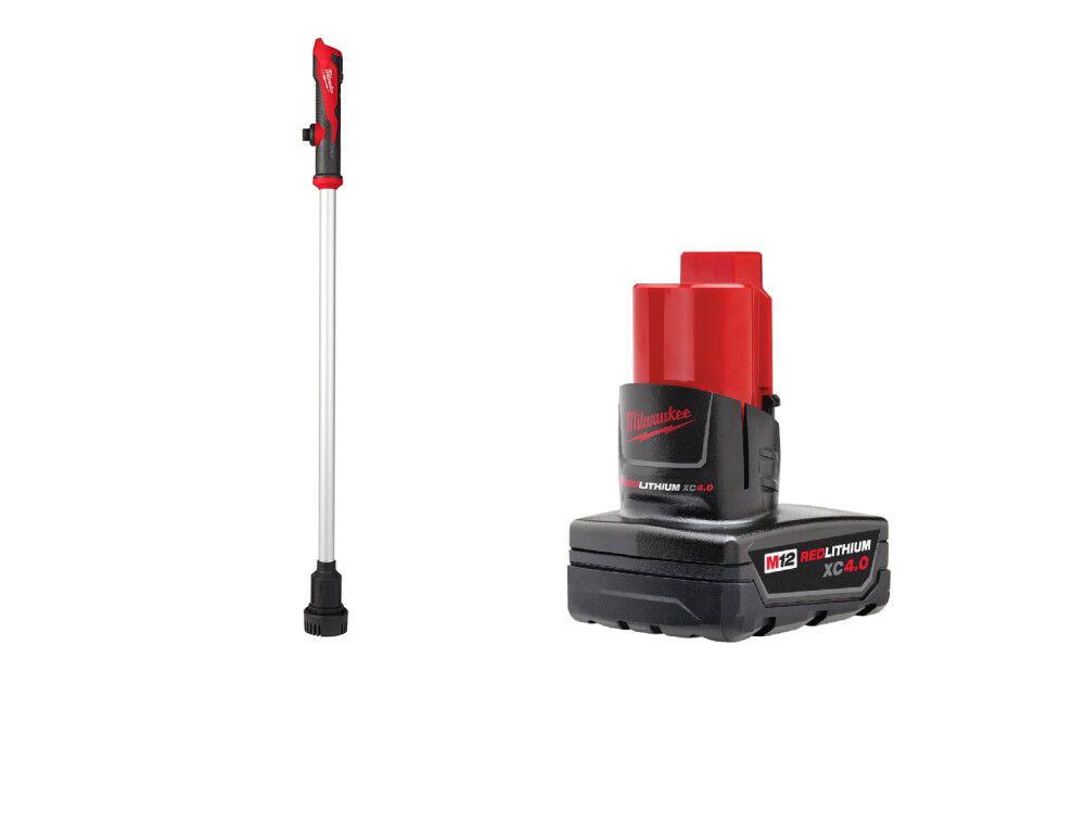 Milwaukee M12 Stick Transfer Pump with M12 REDLITHIUM XC 4.0Ah Extended  Capacity Battery Pack Bundle (Bare Tool) 2579-20-48-11-2440 from Milwaukee  Acme Tools