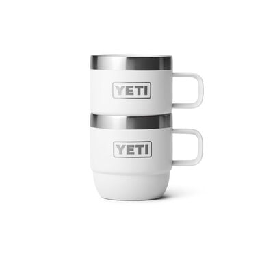 YETI Rambler 4 oz Stackable Cup, Stainless Steel, Vacuum Insulated  Espresso/Coffee Cup, 2 Pack, White