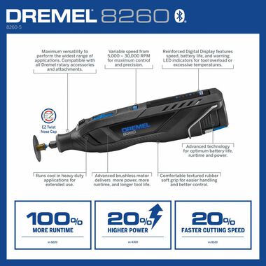 Dremel 8260-5 Cordless Rotary Tool Kit 12V