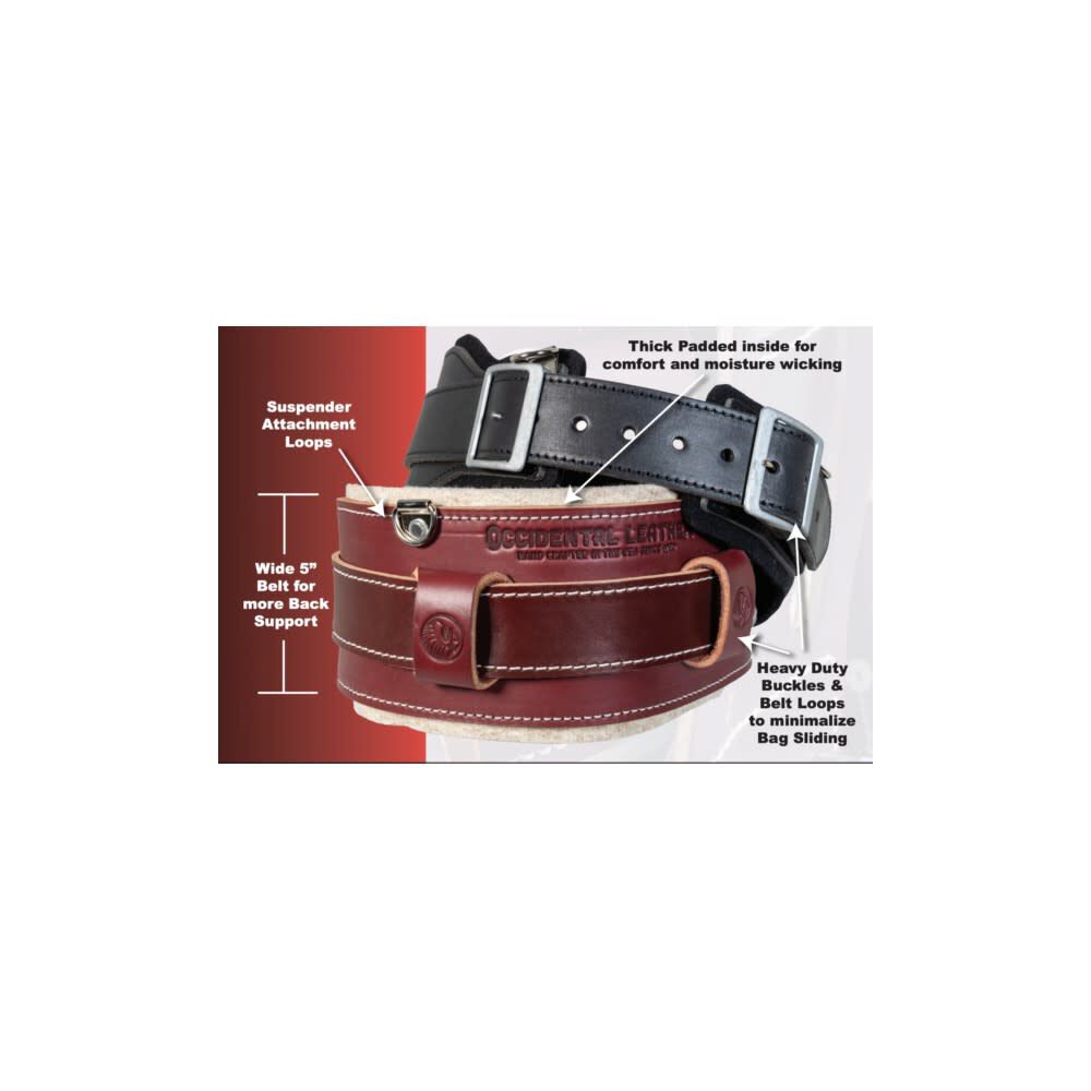 Occidental Leather Stronghold Comfort Belt System Small 5135 SM from Occidental  Leather Acme Tools