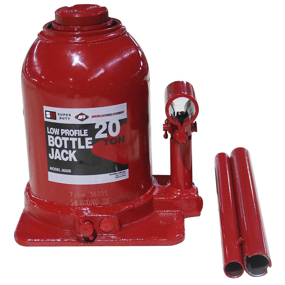 American Forge Low Profile Hydraulic Bottle Jack Manual 20 Ton 3620S from American  Forge Acme Tools
