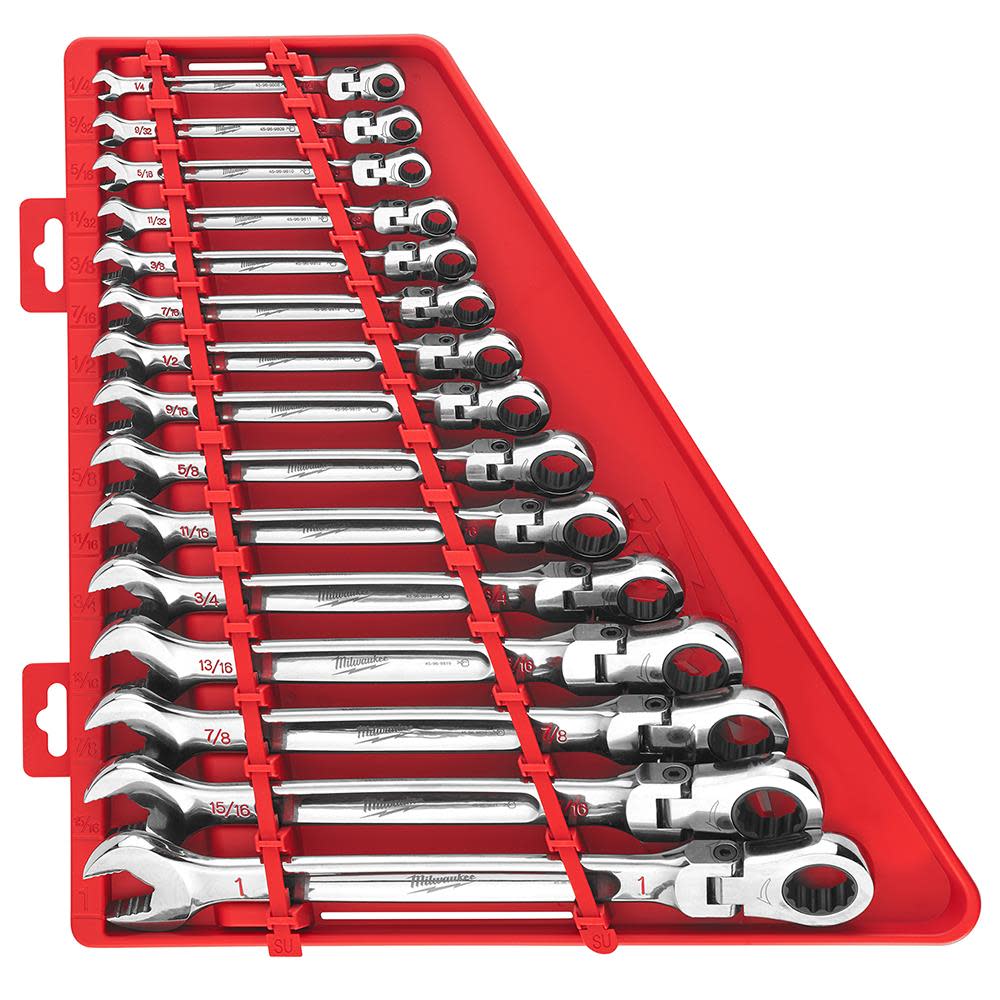Milwaukee Combination Wrench Sets Bundle Items Metric (8mm-22mm) SAE 