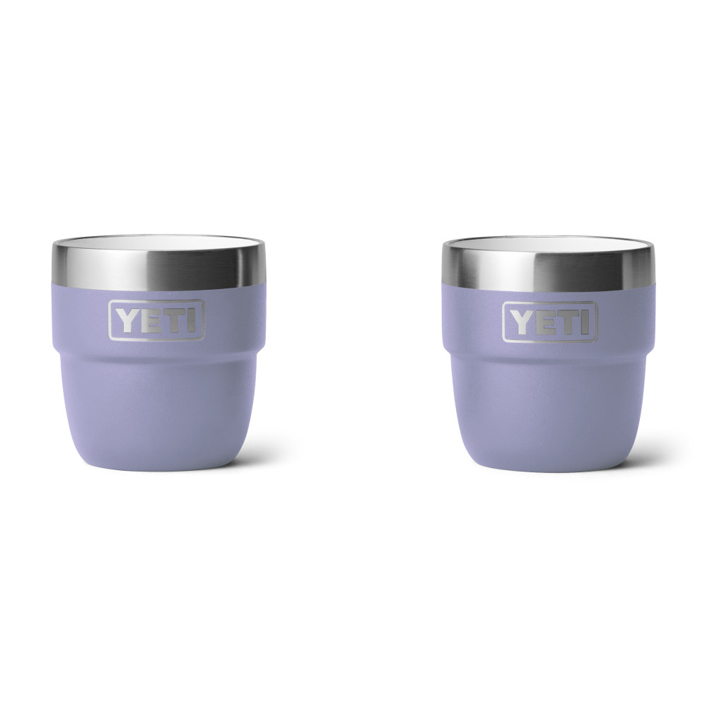  YETI Rambler 8 oz Stackable Cup, Stainless Steel, Vacuum  Insulated Espresso Cup with MagSlider Lid, Cosmic Lilac: Home & Kitchen