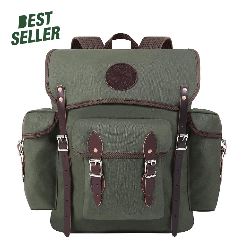 Duluth Pack 24 Liter Capacity Olive Drab Canvas Wanderer Backpack